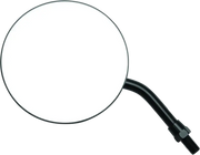 Chrome round motorcycle mirror perfect as an adjustable oval mirror for bikes
