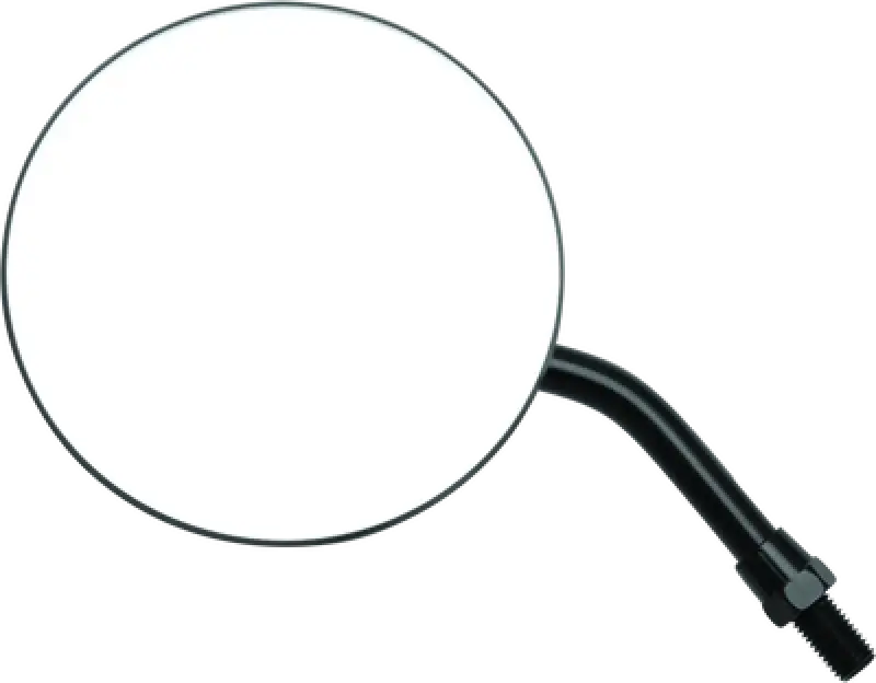 Chrome round motorcycle mirror perfect as an adjustable oval mirror for bikes
