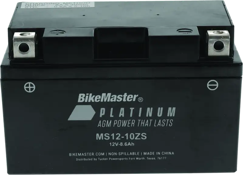 BikeMaster AGM Battery - MS12-10ZS - 780701 - Batteries Starting & Charging