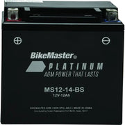 BikeMaster AGM Battery - MS12-14-BS - 780713 - Batteries Starting & Charging