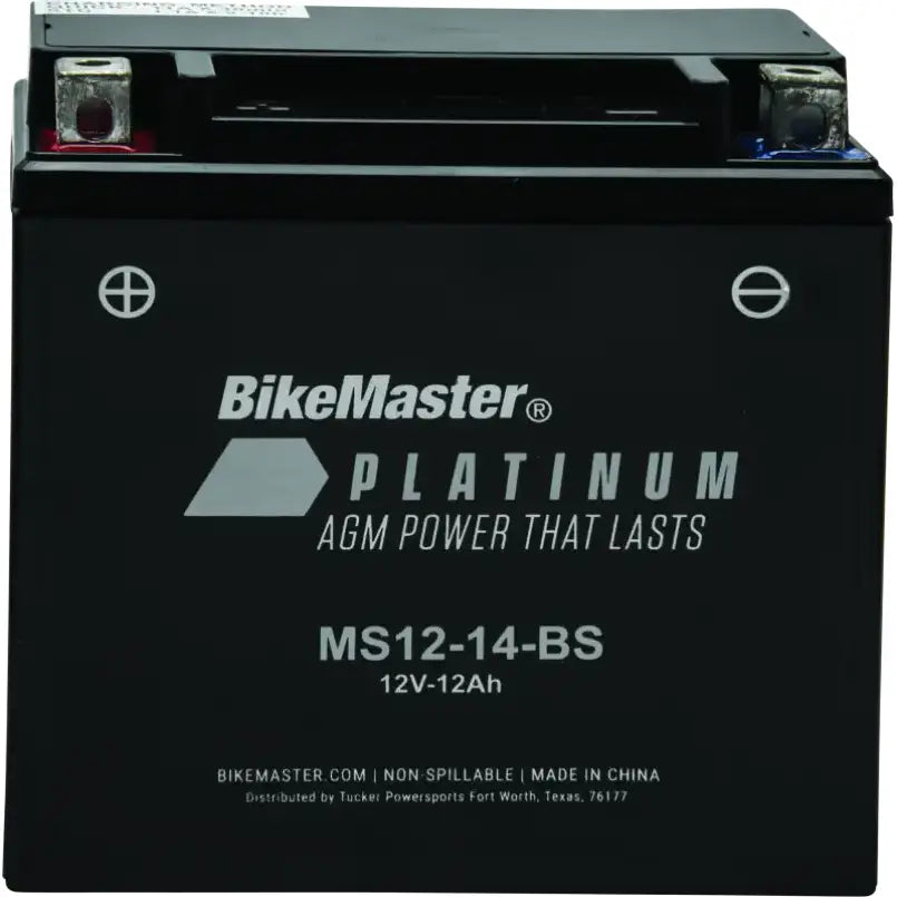 BikeMaster AGM Battery - MS12-14-BS - 780713 - Batteries Starting & Charging