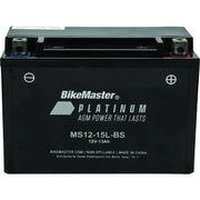BikeMaster AGM Battery - MS12-15L-BS - BikeMaster