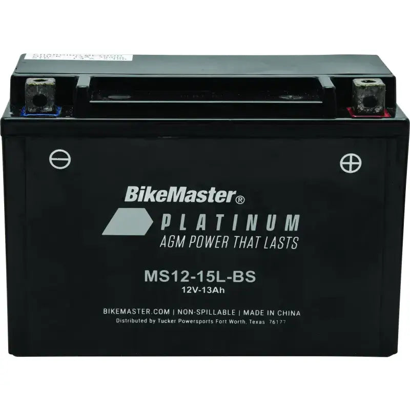 BikeMaster AGM Battery - MS12-15L-BS - BikeMaster