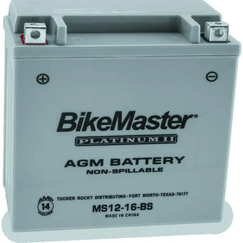 Bike Master 780720 BikeMaster AGM Battery - MS12-16-BS - 780720