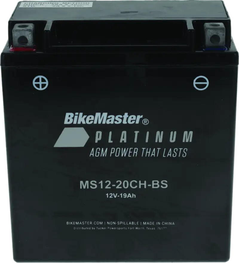 BikeMaster AGM Battery - MS12-20CH-BS - 780773 - Batteries Starting & Charging