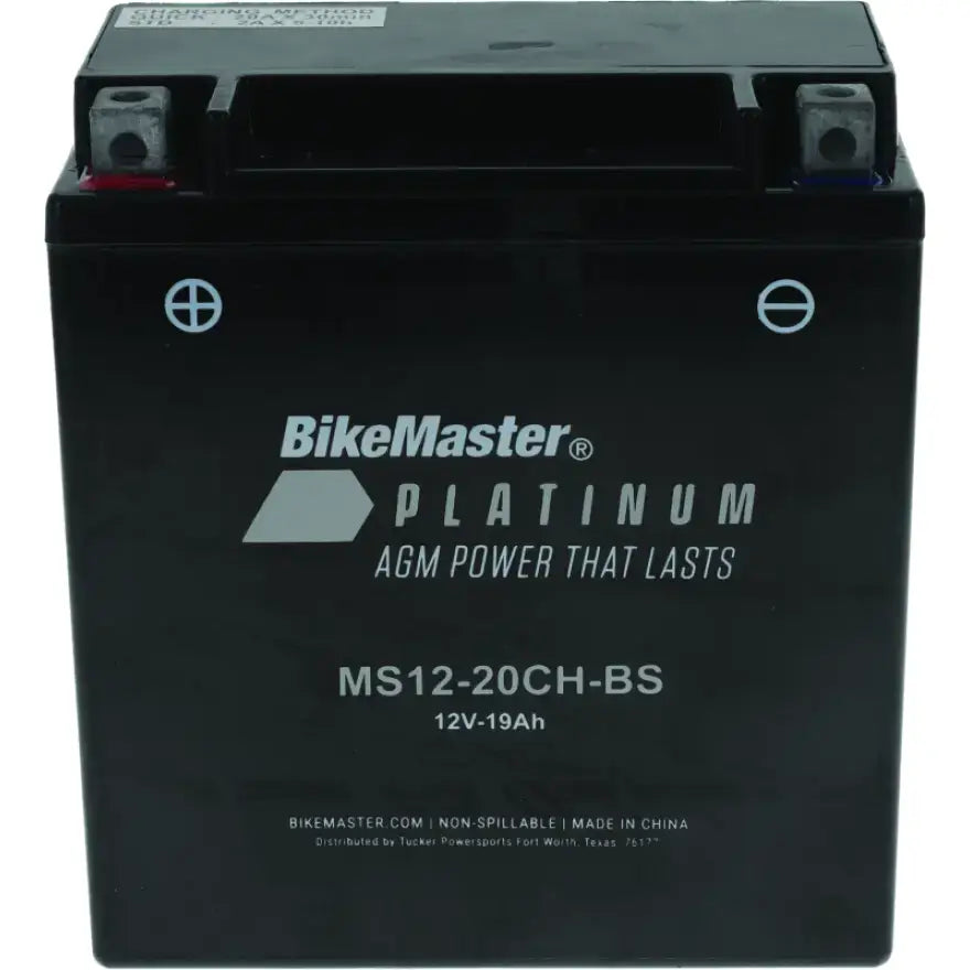 BikeMaster AGM Battery - MS12-20CH-BS - 780773 - Batteries Starting & Charging