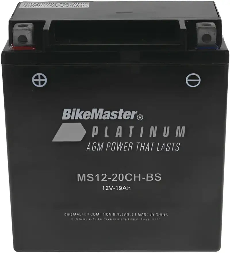 BikeMaster AGM Battery - MS12-20CH-BS - 780773 - Batteries Starting & Charging