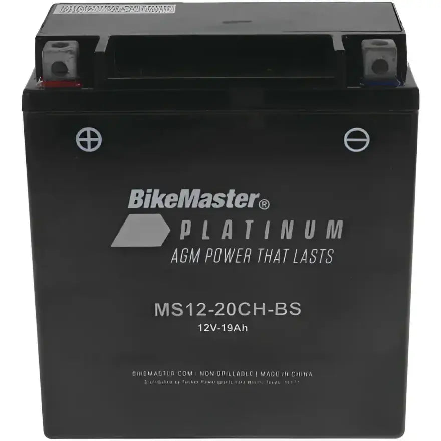 BikeMaster AGM Battery - MS12-20CH-BS - 780773 - Batteries Starting & Charging