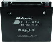 BikeMaster AGM Battery - MS12-24HL-BS - 780765 - Batteries Starting & Charging