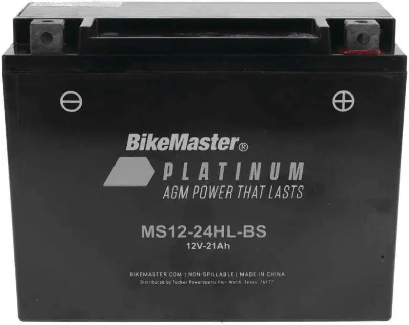 BikeMaster AGM Battery - MS12-24HL-BS - 780765 - Batteries Starting & Charging