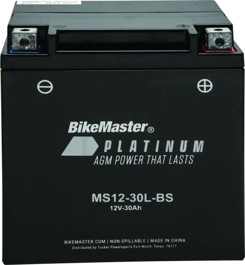 BikeMaster AGM Battery - MS12-30L-BS - 780728 - Batteries Starting & Charging