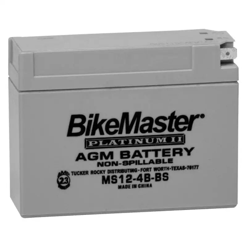 BikeMaster AGM Battery - MS12-4B-BS - 780749 - Batteries Starting & Charging