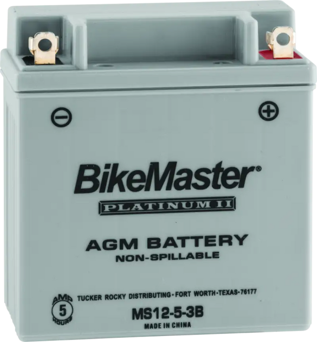 BikeMaster AGM Battery - MS12-5-3B - BikeMaster