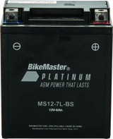 BikeMaster AGM Battery - MS12-7L-BS - RV and Auto Parts