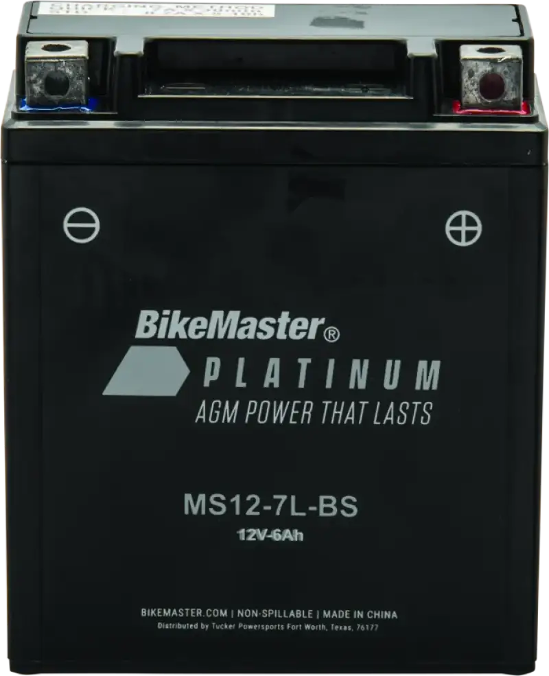 BikeMaster AGM Battery - MS12-7L-BS - RV and Auto Parts