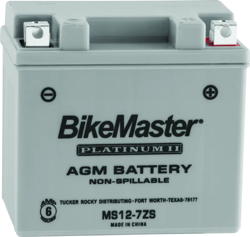 BikeMaster AGM Battery - MS12-7ZS - 780742 - Batteries Starting & Charging