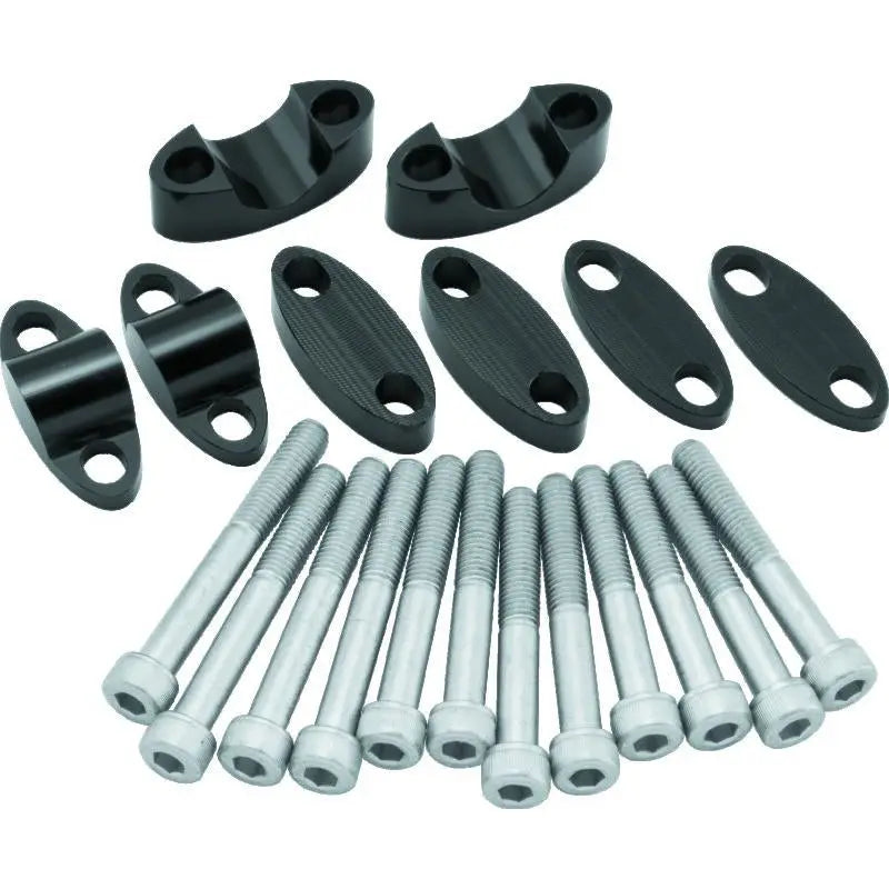 Bike Master 151987 BikeMaster Aluminum Handlebar Risers 7/8in - Black - 151987