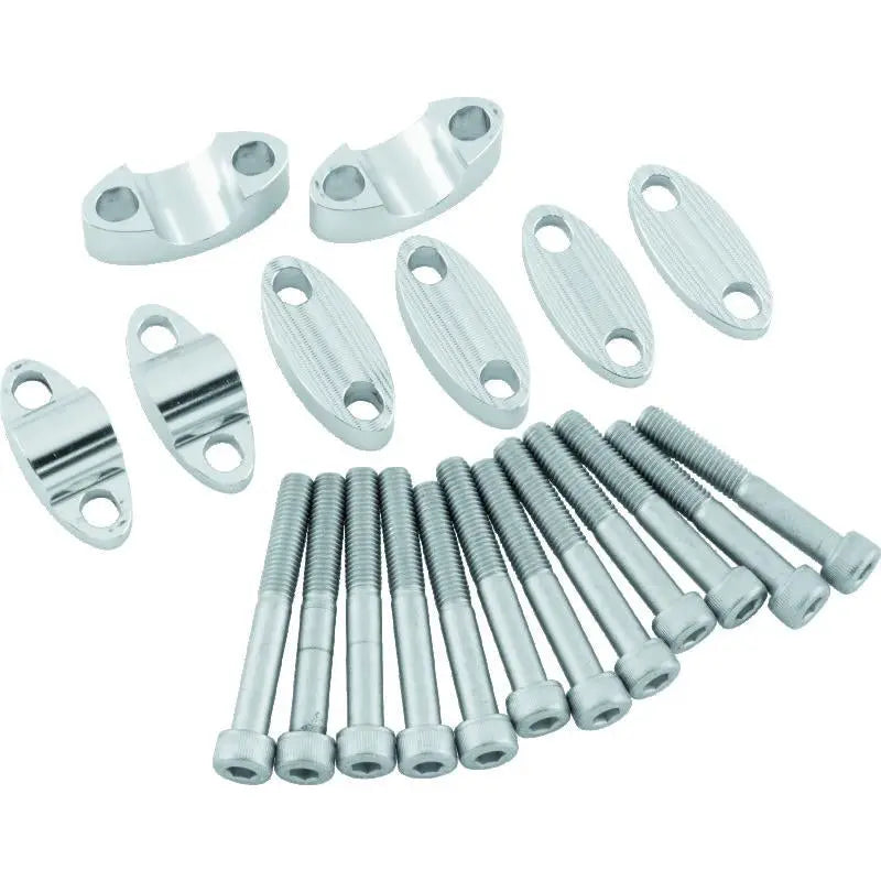 Bike Master 151988 BikeMaster Aluminum Handlebar Risers 7/8in - Silver - 151988
