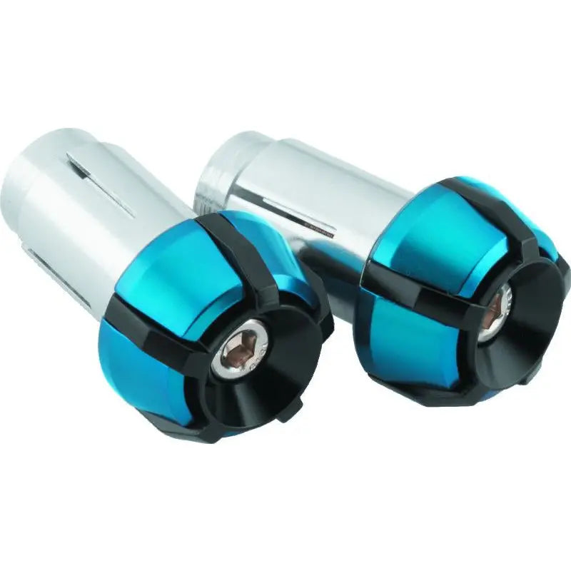 Bike Master 152153 BikeMaster Anti-Vibration Bar Ends - Black/Blue - 152153