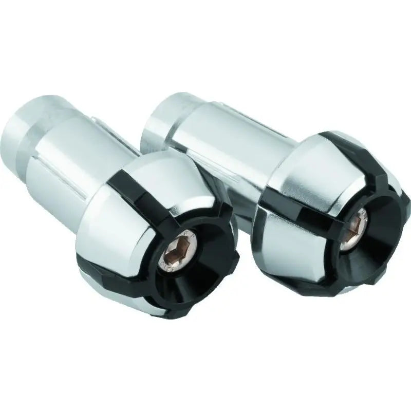 Bike Master 152151 BikeMaster Anti-Vibration Bar Ends - Black/Silver - 152151