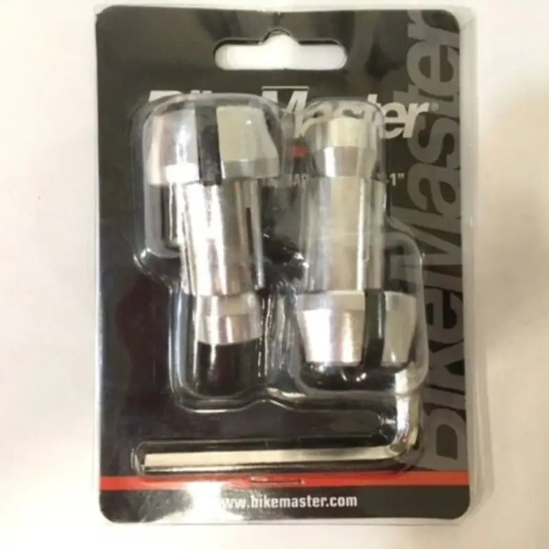 BikeMaster Anti-Vibration Bar Ends - Black/Silver - 152151 - Controls