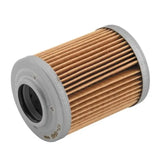 BikeMaster Aprilia BM-152 oil filter with cylindrical shape and pleated paper element