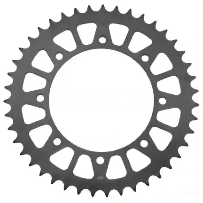 Motorcycle rear sprocket showcasing BikeMaster Beta Rear Steel Sprocket 520 48T black