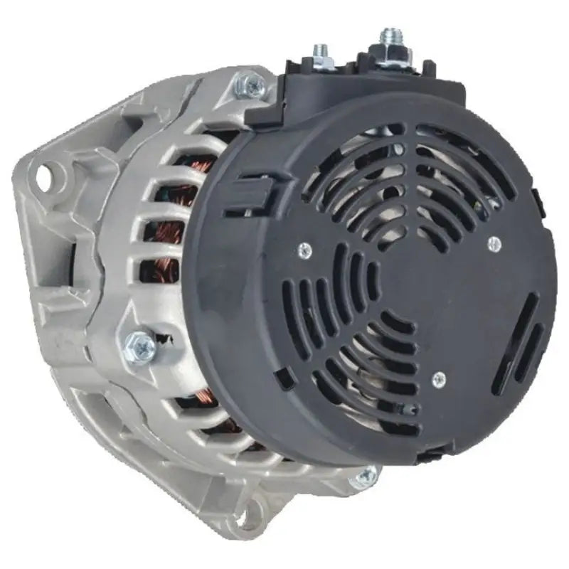 Silver BikeMaster BMW Alternator with black fan cover for BMW motorcycles