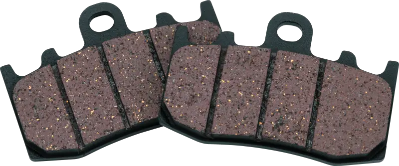 Two textured BikeMaster BMW Brake Pads for optimal stopping power
