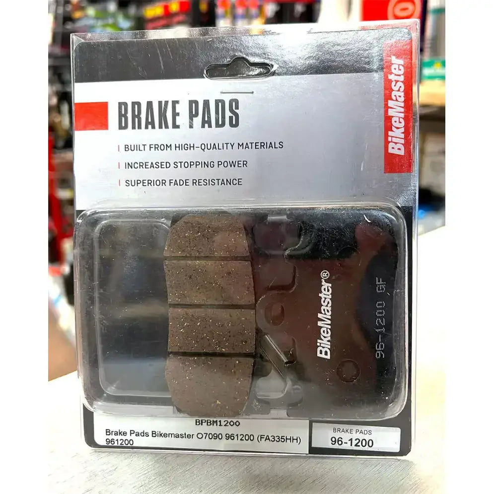 BikeMaster BMW brake pads in packaging for easy replacement and top performance