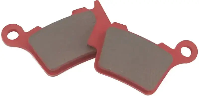 Red and gray Brake Pads from BikeMaster BMW Sintered Brake Pads for strong stopping power