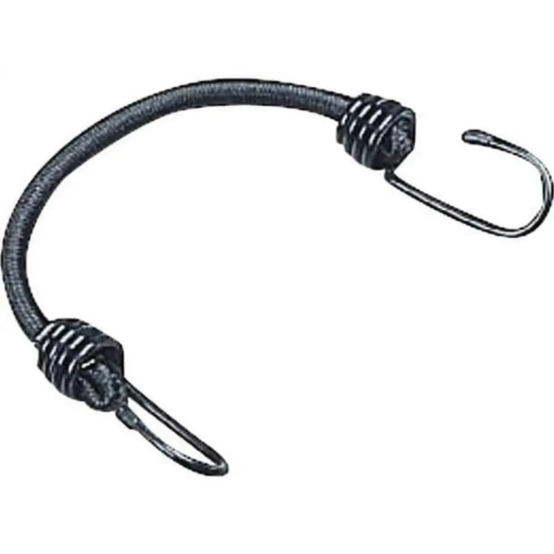 Black bikemaster bungee 12in heavy duty with metal hooks for secure hauling
