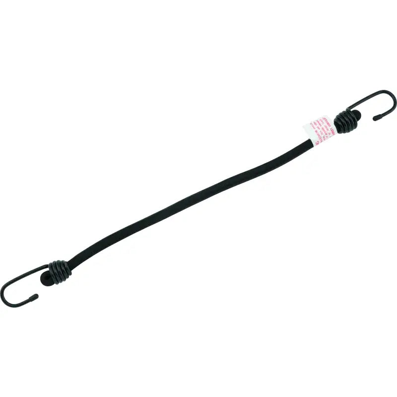 Black bikemaster bungee 18in heavy duty cord with hooks for secure loading
