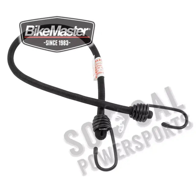 Black bikemaster bungee 24in heavy duty with metal hooks for secure carrying