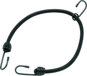 Black bikemaster bungee 24in heavy duty cord with metal hooks for secure loads
