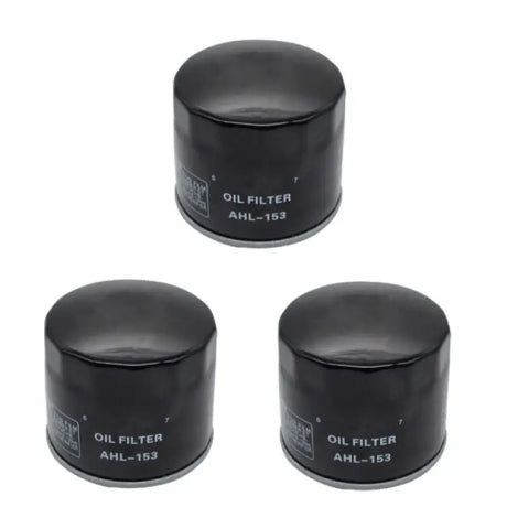 Three black oil filters for BikeMaster Cagiva BM-153 oil filter bm-153 oil