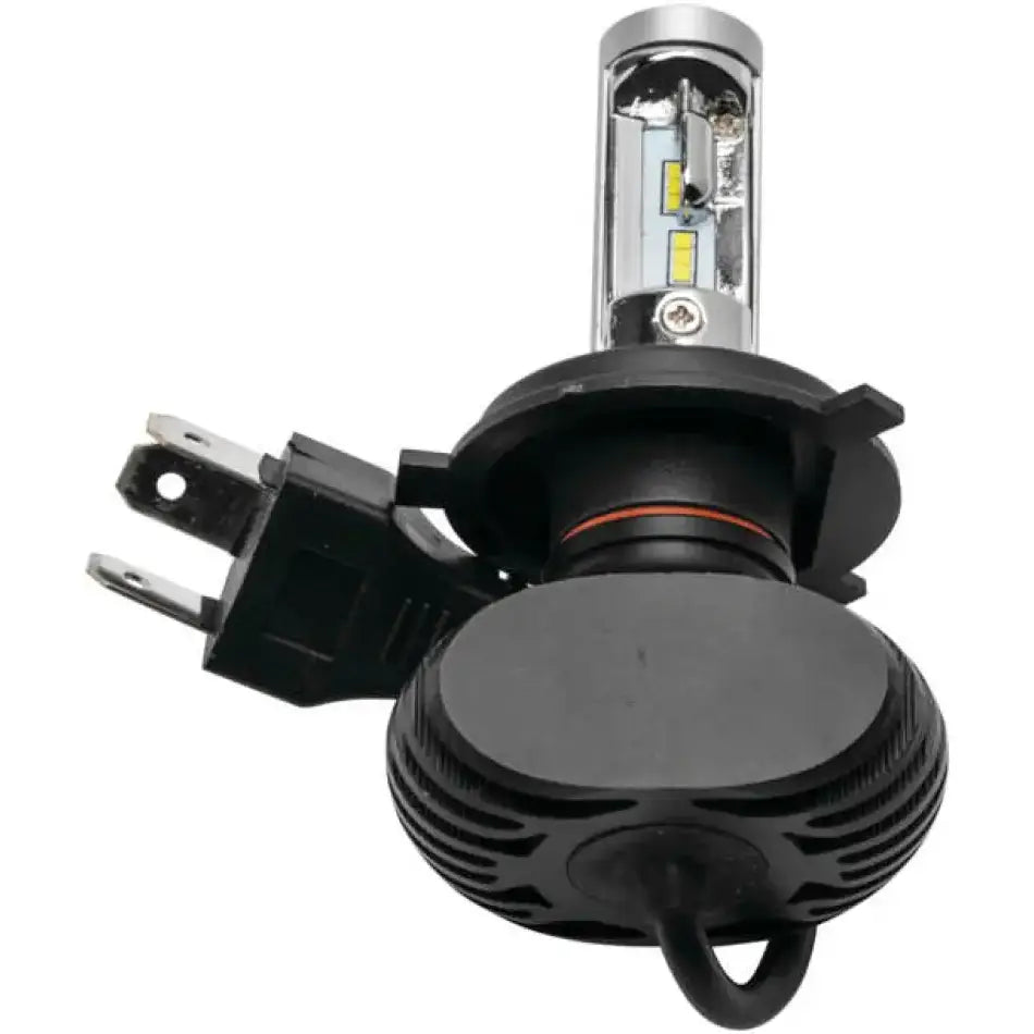 BikeMaster Canbus H-4 LED bulb with cooling fins for bright led bulb headlights