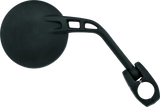 Black round dual sport mirror for bikes, fits BikeMaster Clamp On Dual Sport Mirror Right