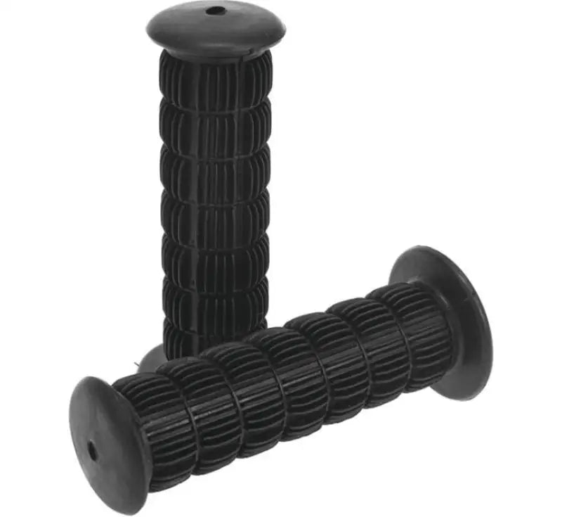 Black rubber bike handlebar grips for BikeMaster Classic Splined Grips series