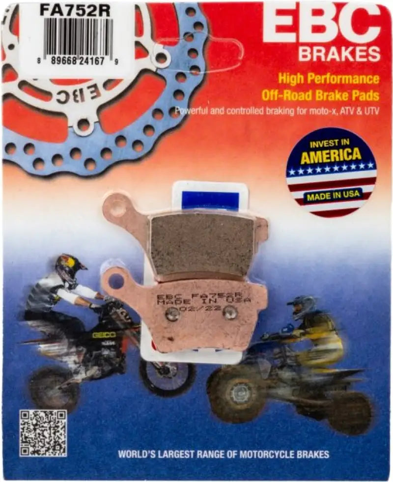 EBC off-road brake pads for BikeMaster Cobra Moto Sintered Brake Pads 961597