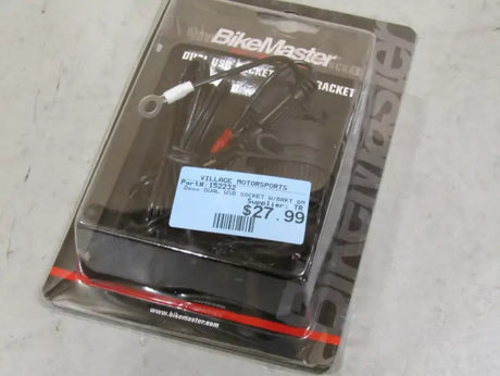 BikeMaster dual USB socket in packaging for easy mounting and charging bikes