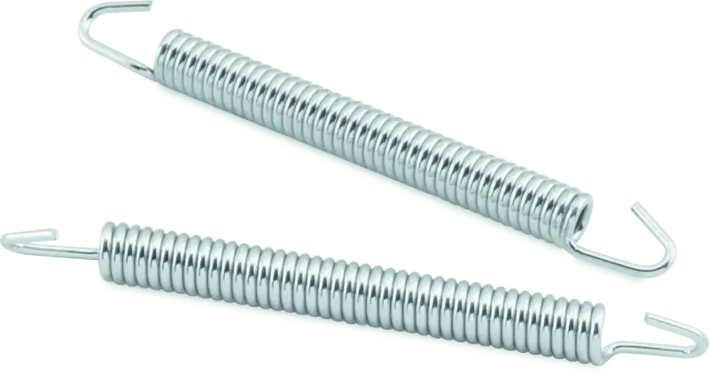 Silver BikeMaster Exhaust Springs pair, 57mm bikemaster exhaust springs for bike tuning