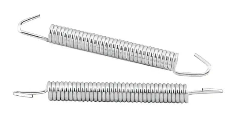 Two metal bikemaster exhaust springs for bike exhaust systems, 80mm pair
