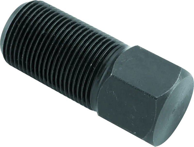 Black metal threaded bolt for BikeMaster Flywheel Puller fits bikemaster flywheel puller