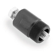 Black metal Bikemaster Flywheel Puller with threaded ends and nut for easy removal