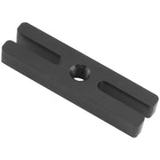 Black slotted metal bar with threaded hole for BikeMaster Flywheel Puller and primary gear extraction