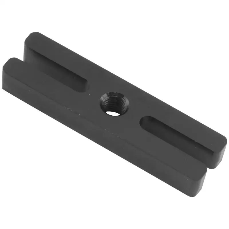 Black slotted metal bar with threaded hole for BikeMaster Flywheel Puller and primary gear extraction