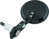 Black round BikeMaster folding barend mirror for 7/8in handlebars pair
