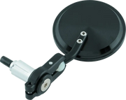 Black round BikeMaster folding barend mirror for 7/8in handlebars pair