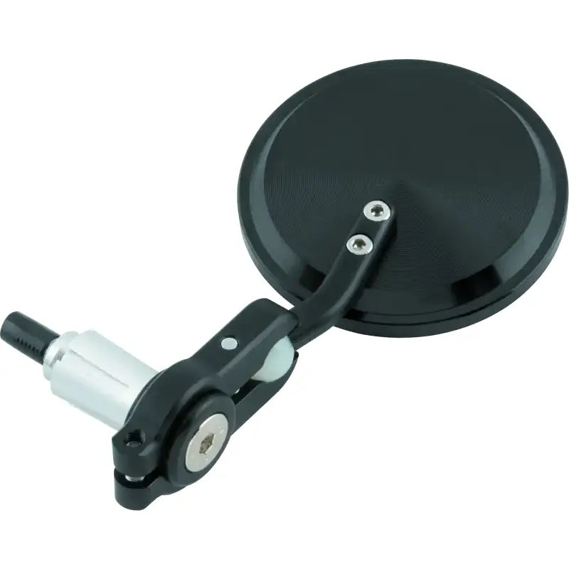 Black round BikeMaster folding barend mirror for 7/8in handlebars pair